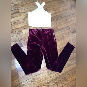 Velvet high waisted Leggings